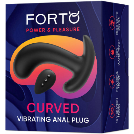 Curved Vibrating Plug Black