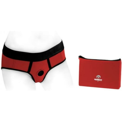 Spareparts Tomboi Nylon Briefs Harness Red/black Size 5xl