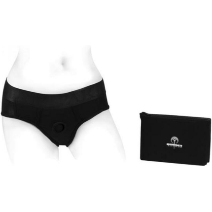 Spareparts Tomboi Rayon Briefs Harness Black Size 2xl