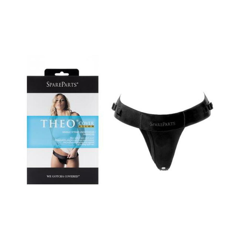 815952014513_1 Spareparts Theo Cover Underwear Harness Black (single Strap) Size A Nylon - Image 1
