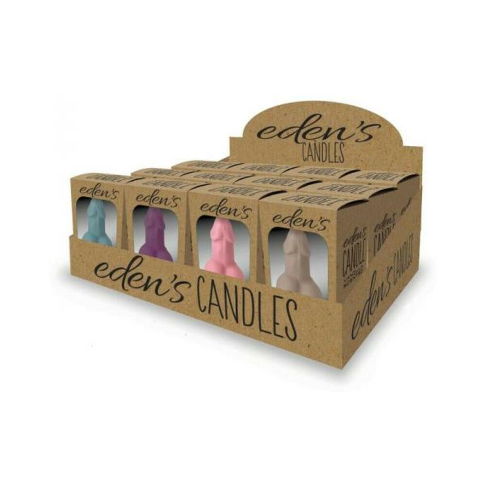 817717011621_1 Eden's Penis Candles 12-piece Display - Image 1