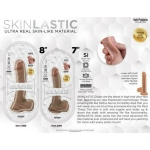 Skinsations Skinlastic Sliding Skin Dildo With Suction Base 7 In. - Image 2