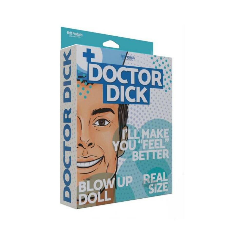 818631034505_1 Dr Dick Blow Up Party Doll Vanilla - Image 1