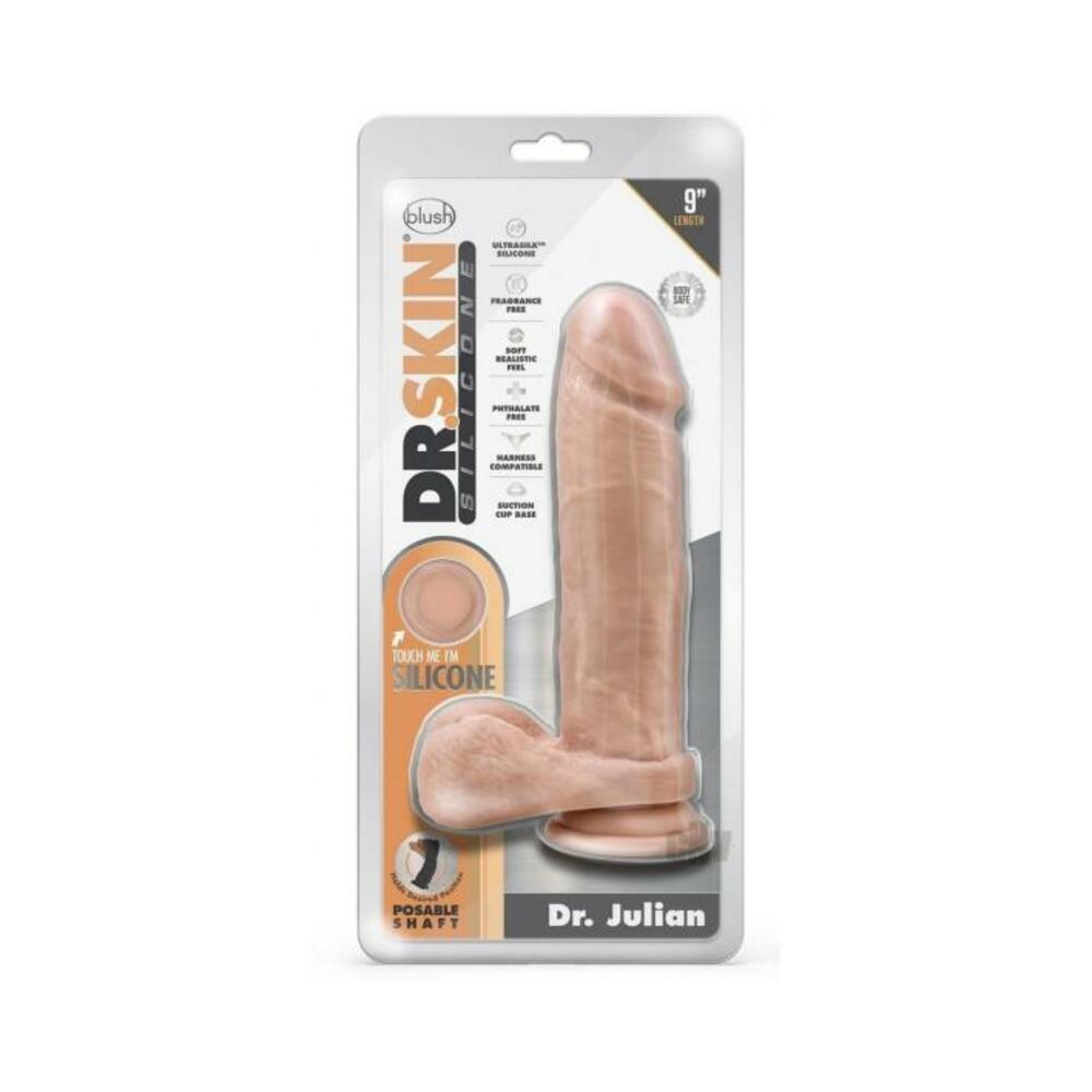 Dr Skin Silic Dr Julian 9 Dildo Vanilla