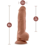 Au Naturel Big Boy Dildo 10 In. Mocha - Image 2