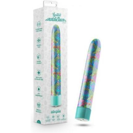 Limited Addiction Floradelic Rechargeable 7 In. Vibrator Purple