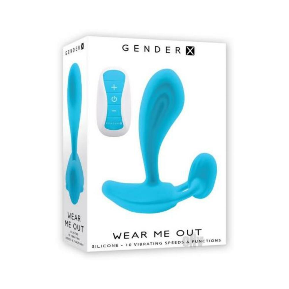 844477023823_1 Gender X Wear Me Out Rechargeable Wearable With Remote Silicone Blue - Image 1