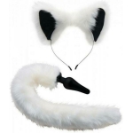 Tailz White Fox Tail Anal Plug And Ears Set - Image 2