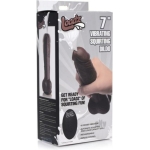 Loadz 8.5in Vibrating Dildo Squirting Dark - Image 2