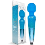 Nixie Rechargeable Wand Massager Blue Ombre Metallic - Image 2