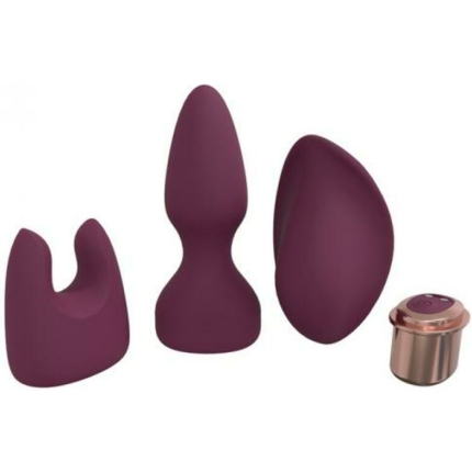 Loveline Ultimate Kit 10 Speed Silicone Rechargeable Waterproof Burgundy