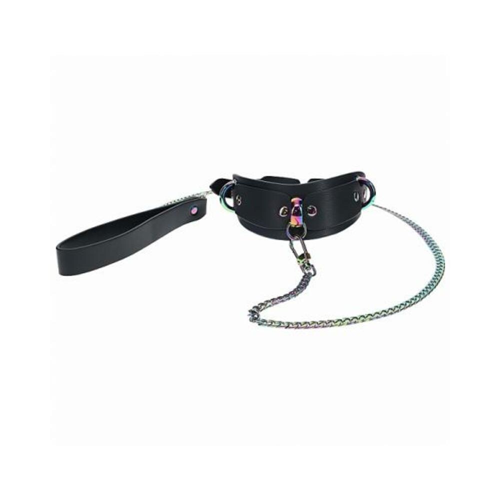 8714273055859_1 Ouch! Venice Collection Collar With Leash - Image 1