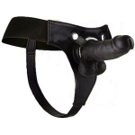Ouch Realistic 8 inches Strap On Black O/S