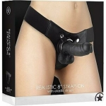 Ouch Realistic 8 inches Strap On Black O/S - Image 3