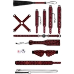 Ouch! Luxury Bondage Kit  Burgundy