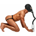 Master Series Rubber Gas Mask with Bottle