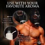 Master Series Rubber Gas Mask with Bottle - Image 3