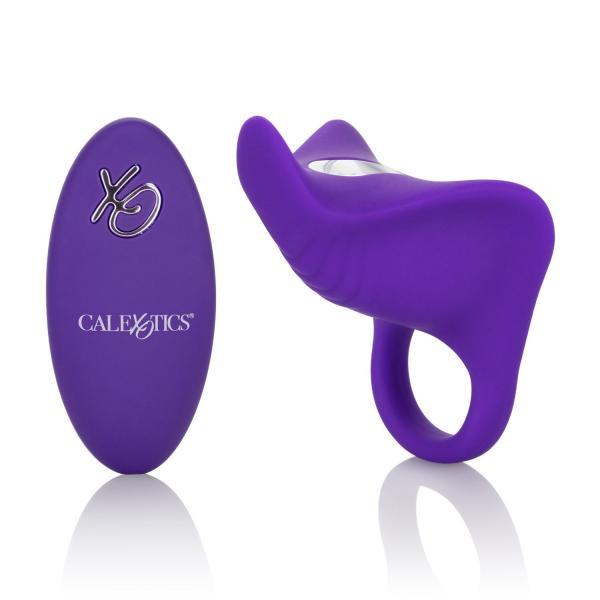 CNVEF-ESE-0077-75-3_21549298449 Silicone Remote Rechargeable Orgasm Ring Purple - Image 1