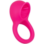 Teasing Tongue Enhancer Pink Vibrating Cock Ring