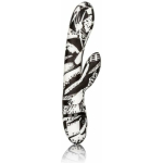 Hype Dual Wand Rabbit Style Vibrator Black White
