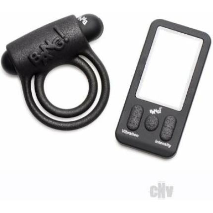 Bg 25x Silicone Cockring W/remote Black