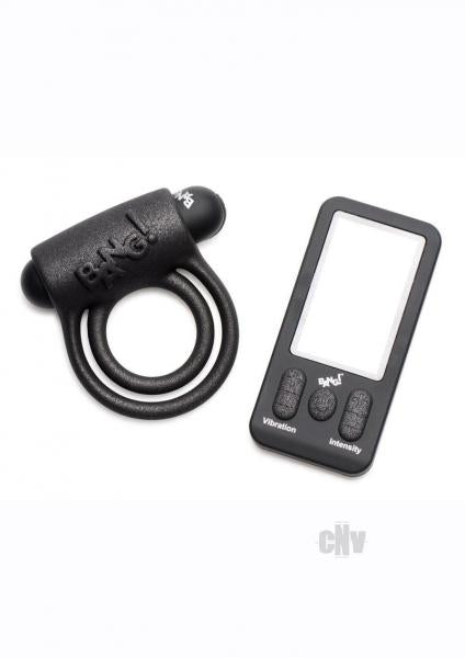 CNVEF-EXR-AG896616fdb042cdc7 Bg 25x Silicone Cockring W/remote Black - Image 1