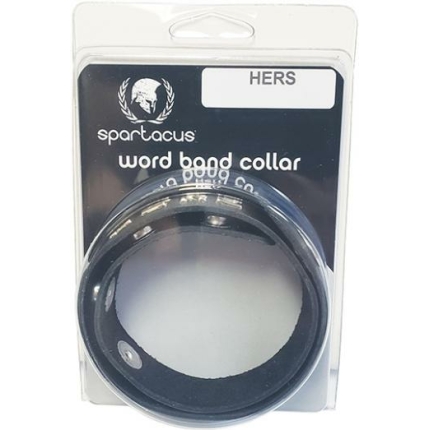 Spartacus Hers Leather Collar - Black