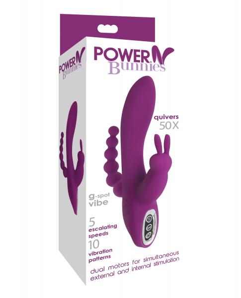 CNVELD-CN-21-2003-405f33be0936dca Power Bunnies Quivers G-spot Vibe - Purple - Image 1
