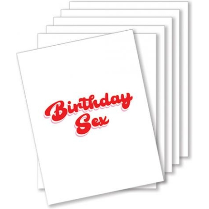 Birthday Sex Naughty Greeting Card - Pack Of 6