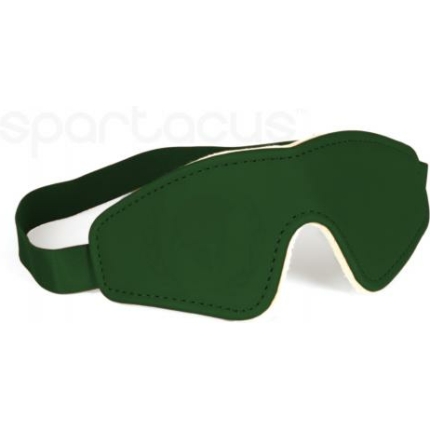 Spartacus Pu Blindfold W/plush Lining - Green