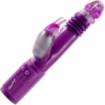 Deep Stroker Rabbit Vibe With Clit Stimulator - Purple