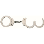 Nickel Coated Steel Handcuffs Double Locking