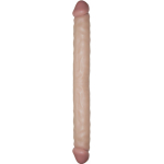 Real Skin All American Whoppers Double Dong 18" - Beige
