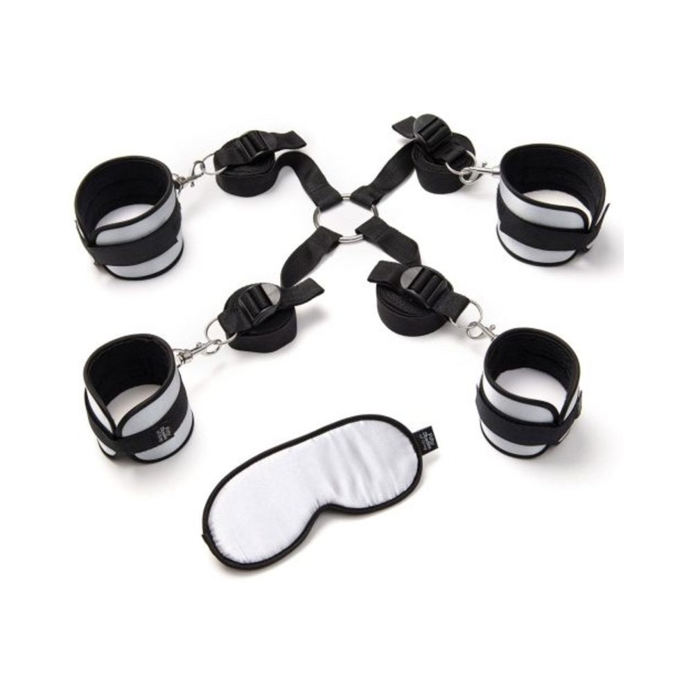 CNVNAL-45975_318e4119eaedcd3e2628c686608c95f9 Fifty Shades of Grey Hard Limits Bed Restraint Kit - Image 1
