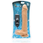 9 inches Cock Balls with Vibrating Egg Vanilla Beige - Image 2