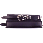 Rouge Padded Leather Ankle Cuffs Black - Image 2