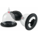 Fetish Fantasy Vibrating Nipple Pleasure Cups Black