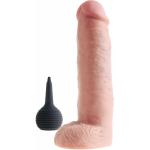 King Cock 10 inches Squirting Cock Balls Beige - Image 2