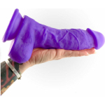 Colours Pleasures Thick 8 inches Purple Dildo - Image 3