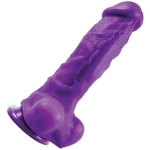 Colours Pleasures Thick 8 inches Purple Dildo