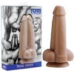 Tom Of Finland Dual Dicks Double Dildo Beige - Image 2
