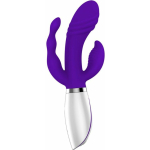 Evolved Disco Triple Play Purple Silicone Rechargeable