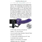 Adam & Eve Universal Vibrating Hollow Strap-on Silicone Purple - Image 2
