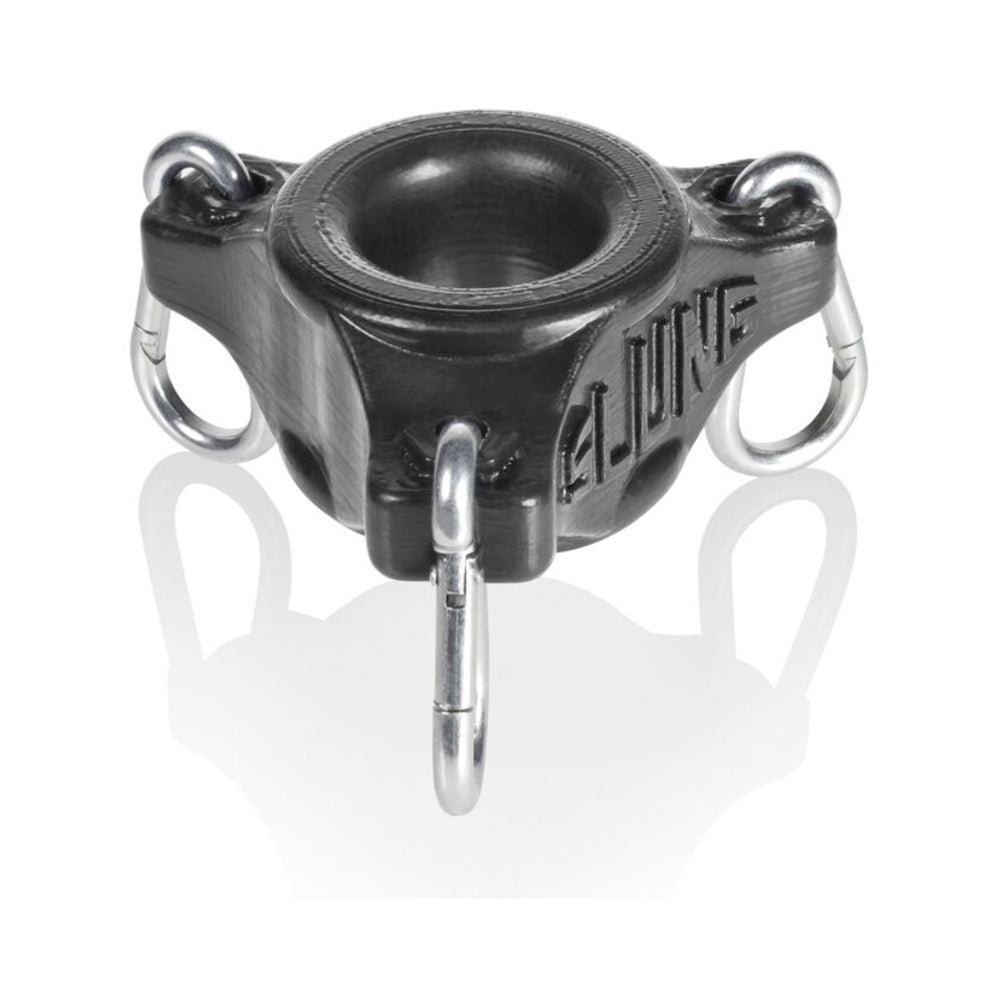CNVNAL-63528_252836e0-cfea-4fda-a739-dadbd2f9130c Oxballs Slung, Ballstretcher With 3 Carabiners, Black - Image 1