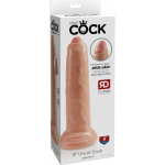 King Cock 9 inches Uncut Dildo Beige - Image 3