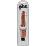 King Cock 9in Vibrating Stiffy Tan - Image 3