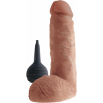 King Cock 8in Squirting Cock With Balls Tan - Image 2