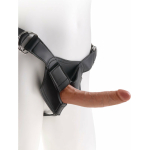 King Cock Strap-on Harness W/ 7in Cock Tan