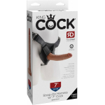 King Cock Strap-on Harness W/ 7in Cock Tan - Image 3