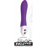 Evolved Heroine Silicone Vibe 7 Speeds And Functions Usb Rechargeable Cord Included Waterproof Purpl - Image 2